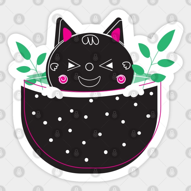 Witty Kitty Sticker by GraphySpirit